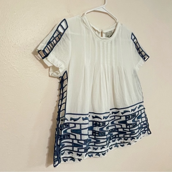 SEA New York Embroidered Detail Top Blouse Size XS - Picture 2 of 11